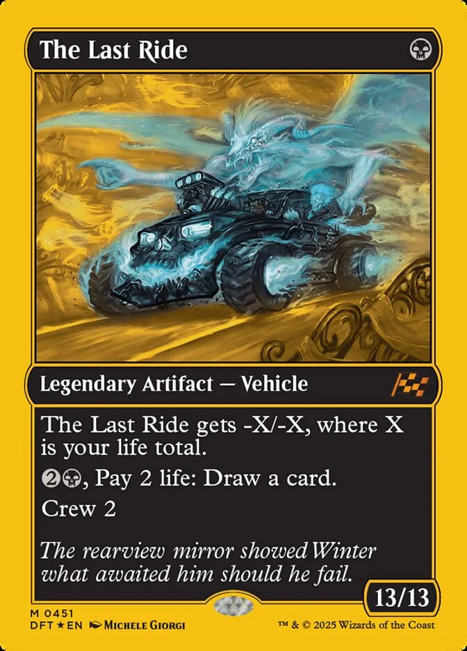 2025 Aetherdrift The Last Ride [First Place Foil] mythic #451 mythic card image
