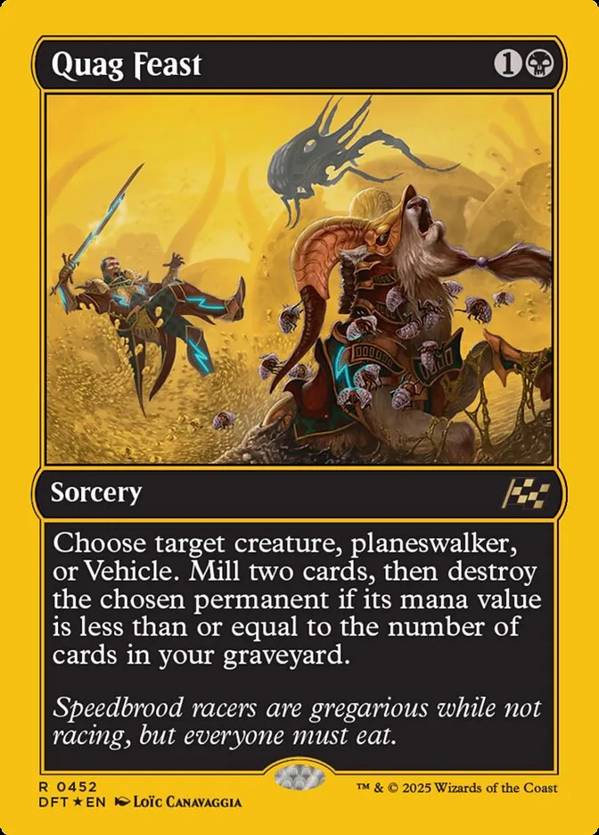 2025 Aetherdrift Quag Feast [First Place Foil] rare #452 rare card image