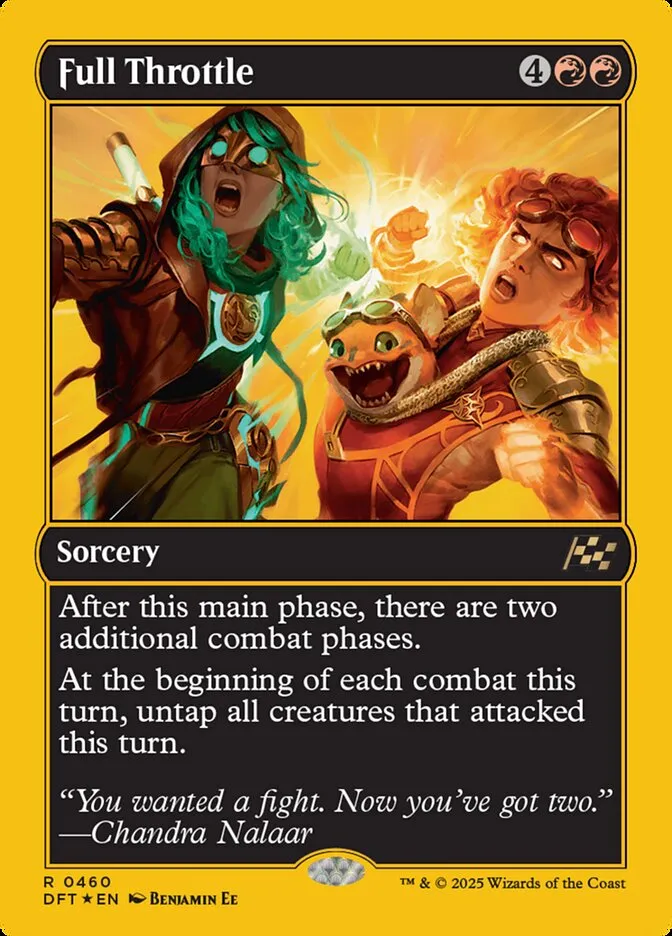 2025 Aetherdrift Full Throttle rare #460 rare card image