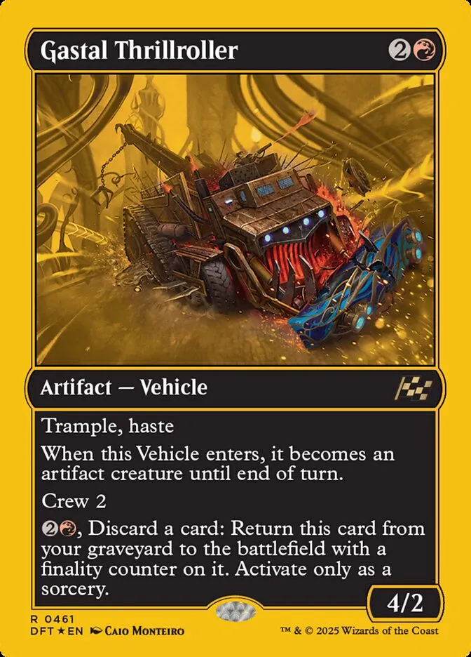 2025 Aetherdrift Gastal Thrillroller rare #461 rare card image