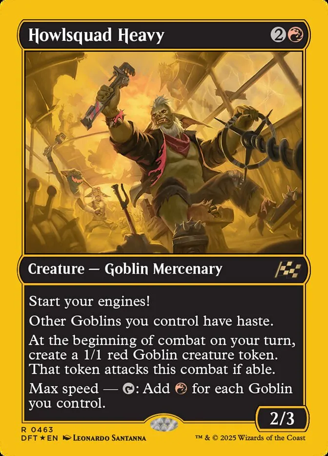 2025 Aetherdrift Howlsquad Heavy [First Place Foil] rare #463 rare card image
