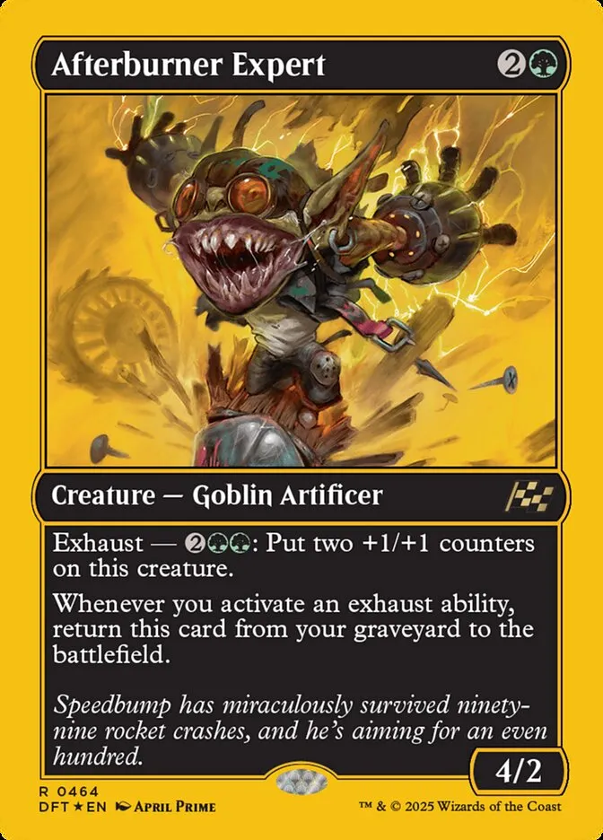 2025 Aetherdrift Afterburner Expert [First Place Foil] rare #464 rare card image