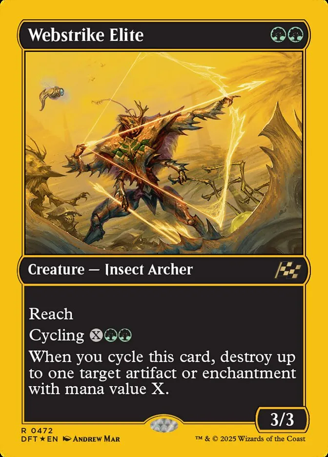 2025 Aetherdrift Webstrike Elite rare #472 rare card image