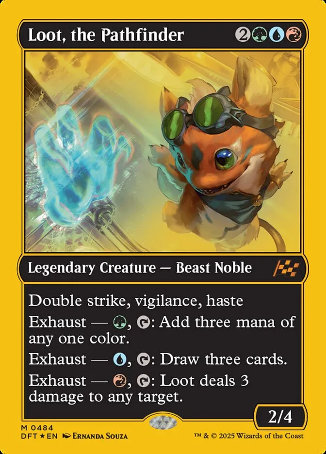2025 Aetherdrift Loot, the Pathfinder mythic #484 mythic card image