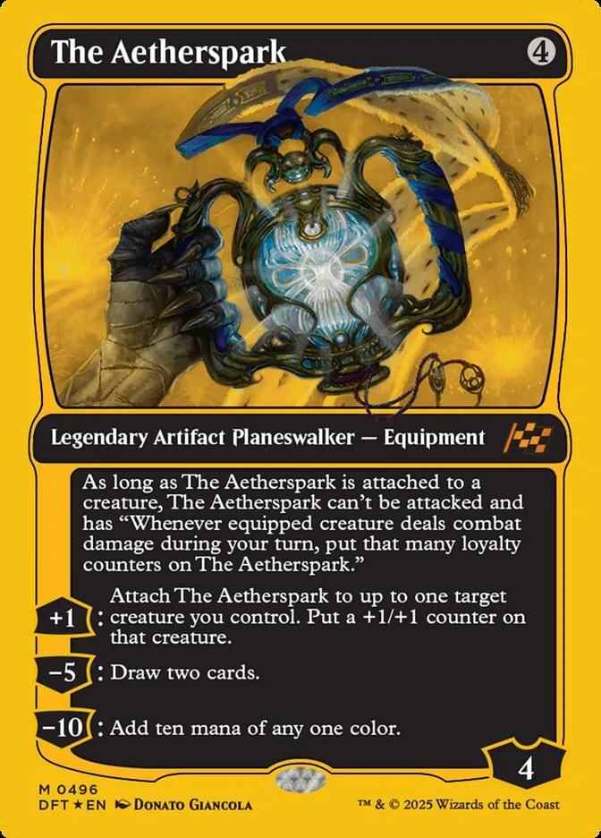 2025 Aetherdrift The Aetherspark mythic #496 mythic card image