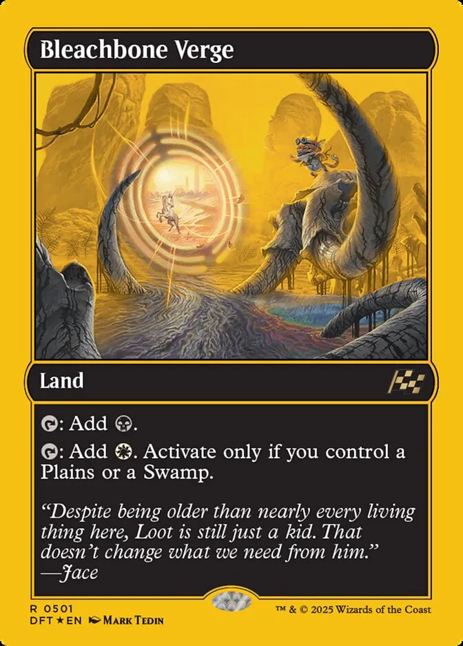 2025 Aetherdrift Bleachbone Verge rare #501 rare card image