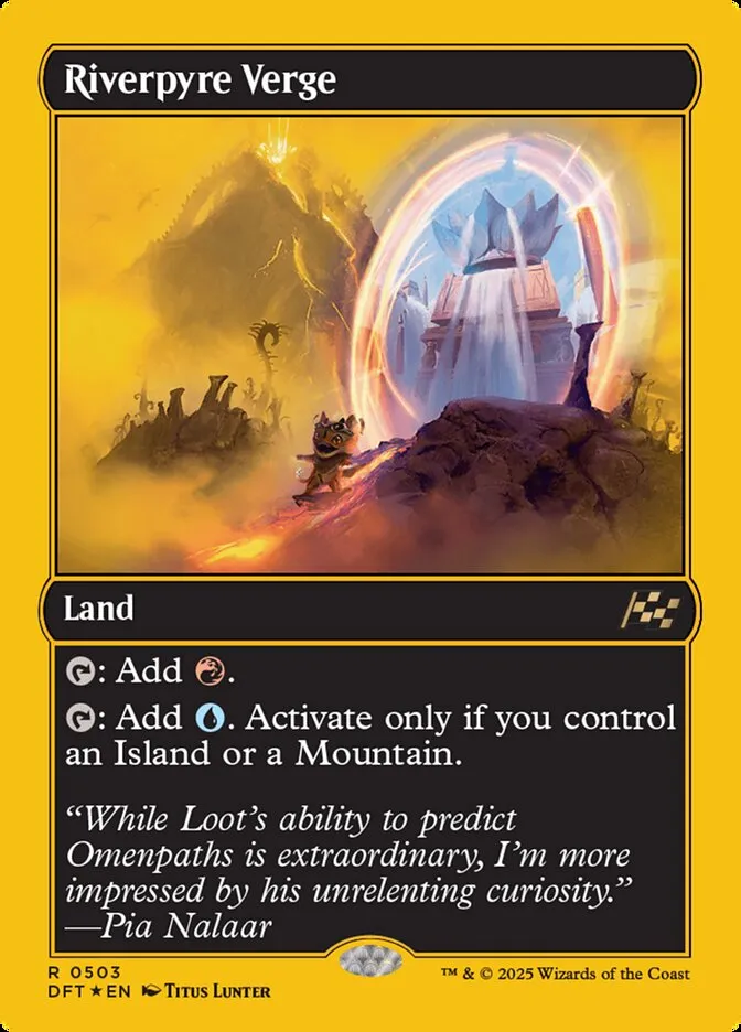 2025 Aetherdrift Riverpyre Verge rare #503 rare card image