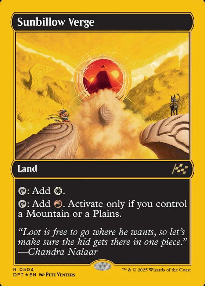 2025 Aetherdrift Sunbillow Verge rare #504 rare card image