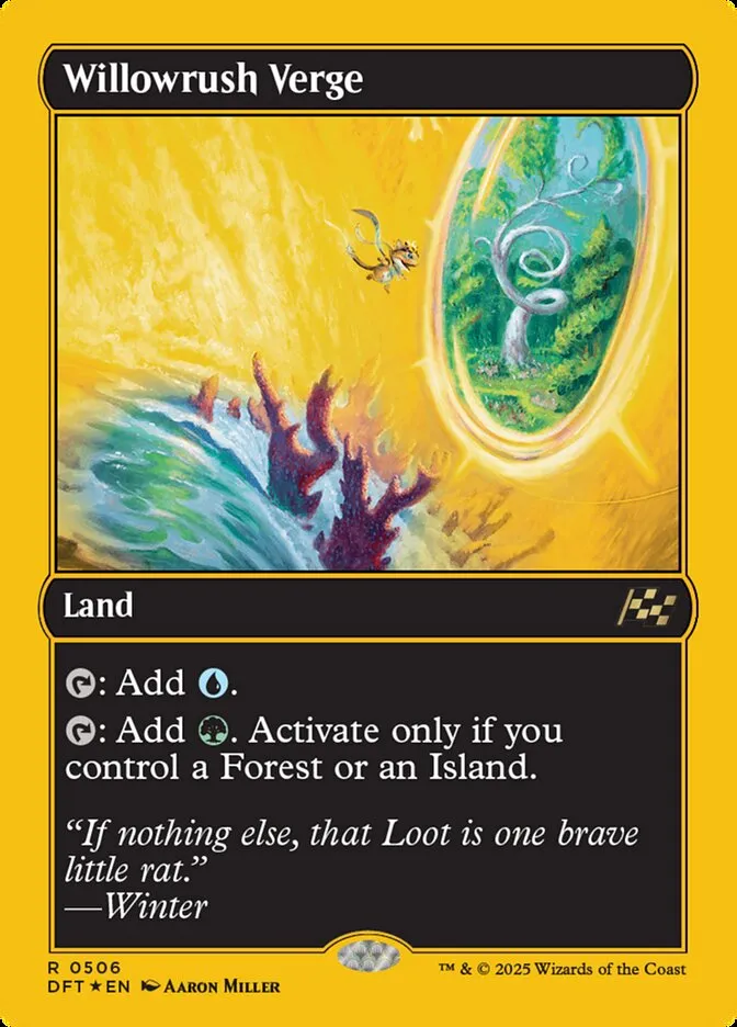 2025 Aetherdrift Willowrush Verge rare #506 rare card image