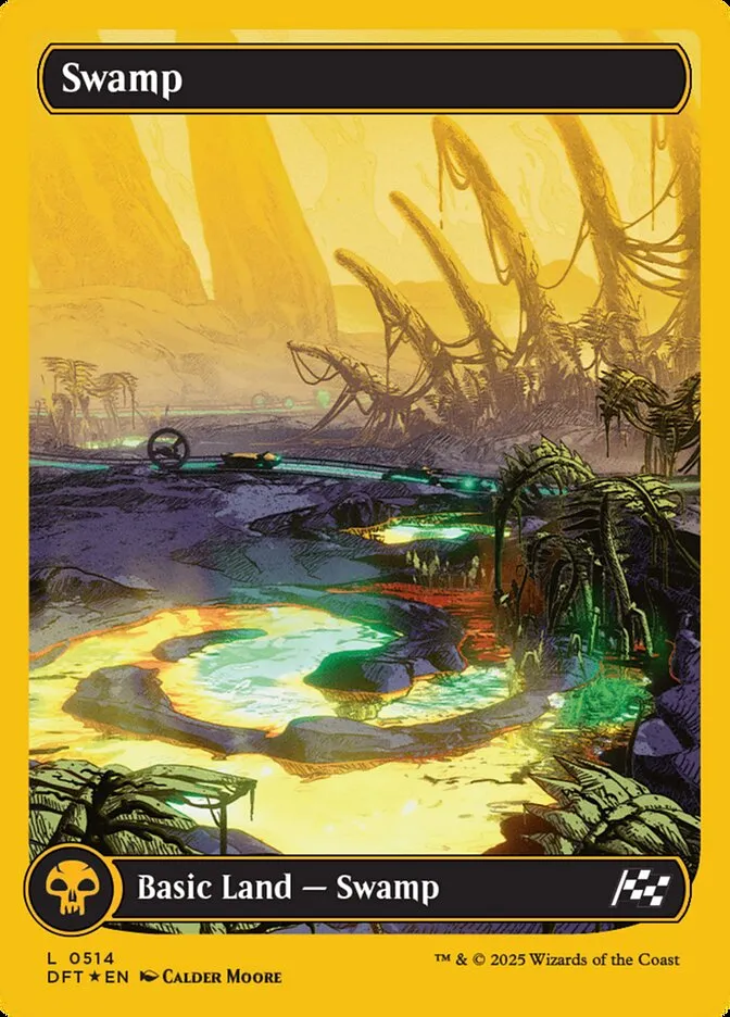 2025 Aetherdrift Swamp common #514 common card image