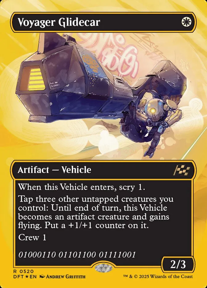2025 Aetherdrift Voyager Glidecar rare #520 rare card image