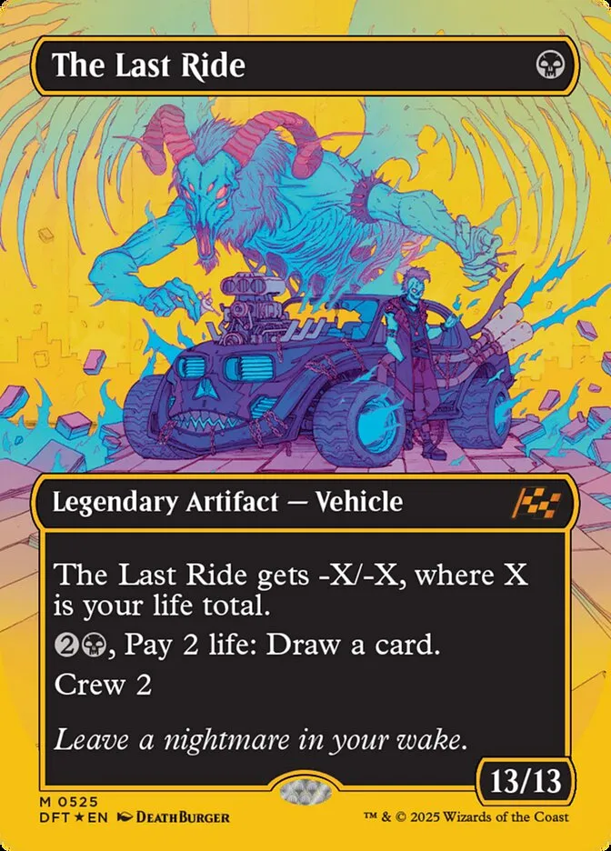 2025 Aetherdrift The Last Ride mythic #525 mythic card image