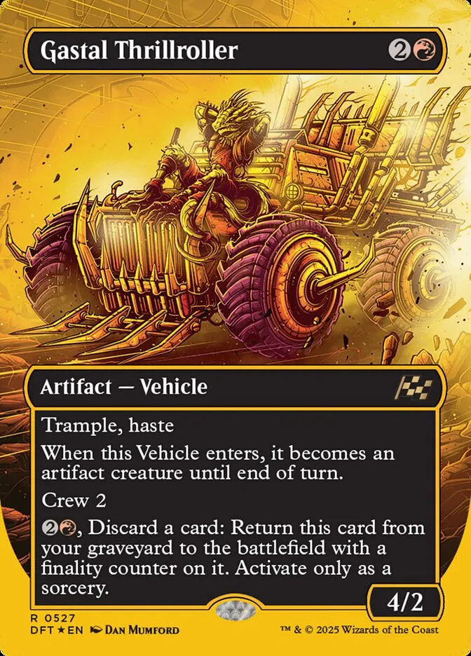 2025 Aetherdrift Gastal Thrillroller rare #527 rare card image
