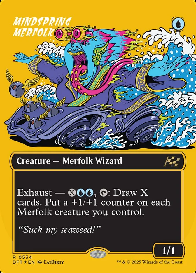 2025 Aetherdrift Mindspring Merfolk rare #534 rare card image