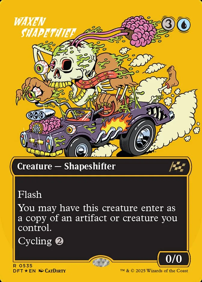 2025 Aetherdrift Waxen Shapethief rare #535 rare card image