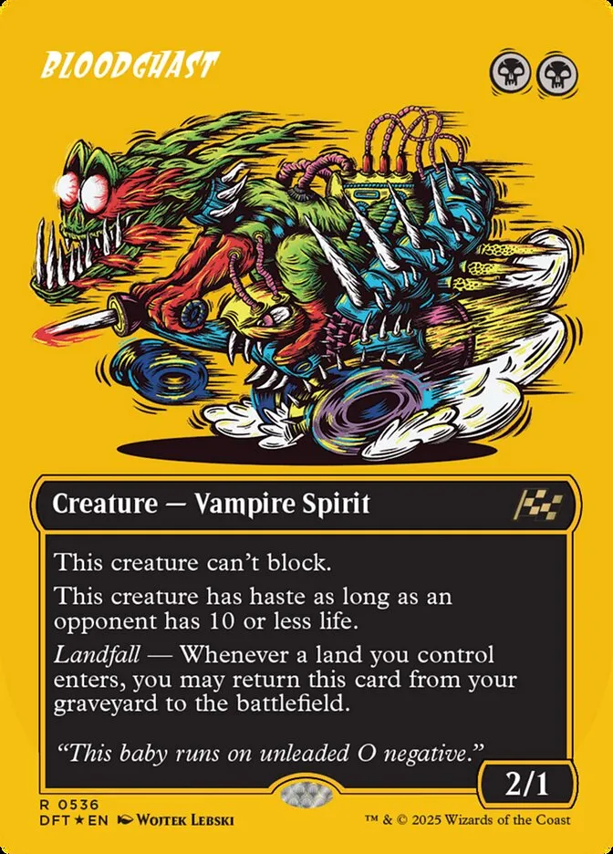 2025 Aetherdrift Bloodghast rare #536 rare card image