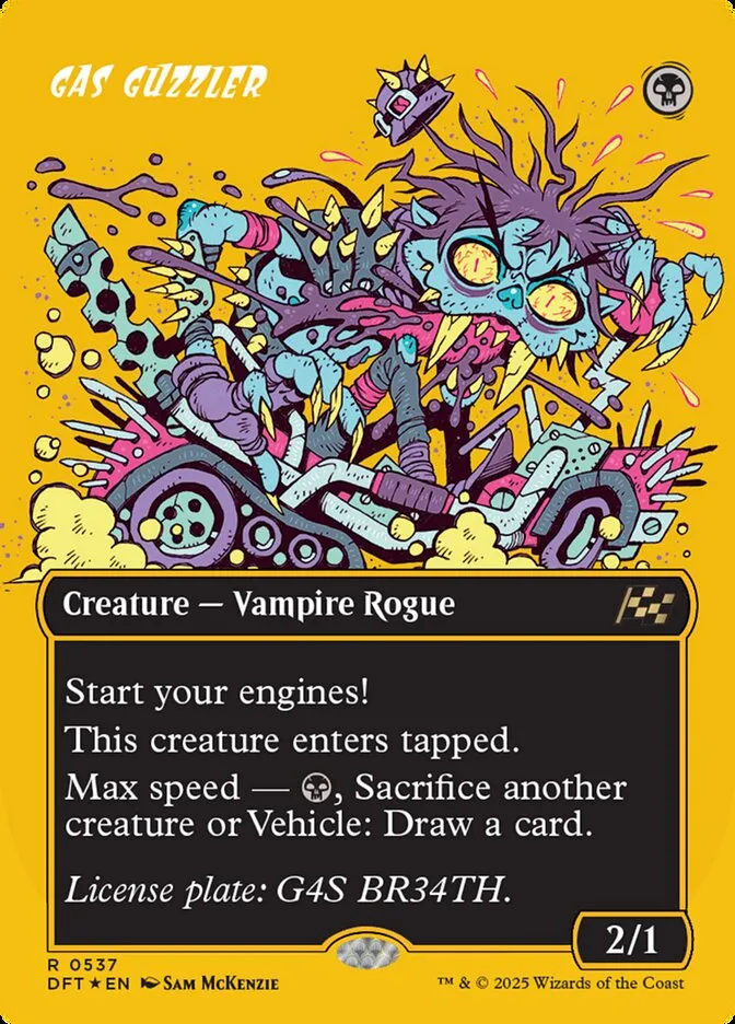 2025 Aetherdrift Gas Guzzler rare #537 rare card image