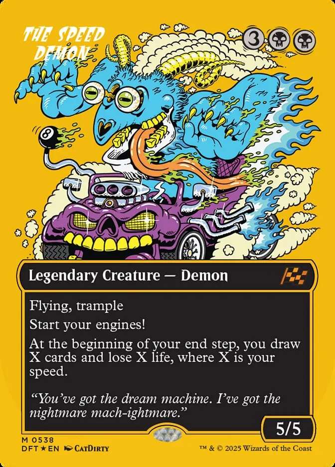 2025 Aetherdrift The Speed Demon mythic #538 mythic card image