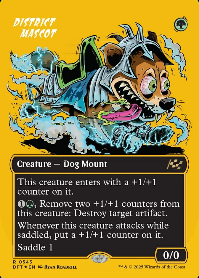 2025 Aetherdrift District Mascot rare #543 rare card image