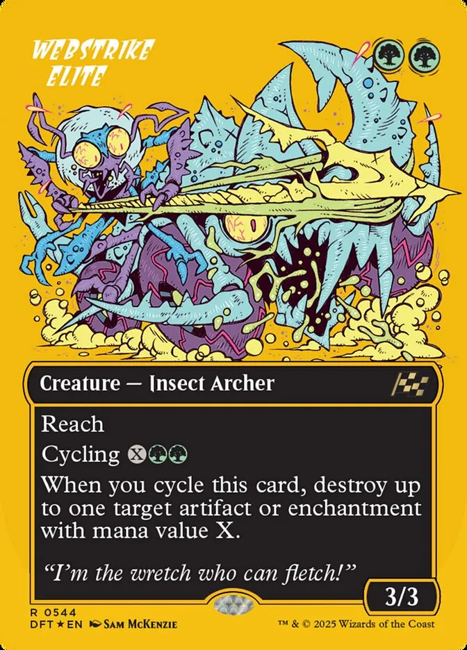 2025 Aetherdrift Webstrike Elite rare #544 rare card image