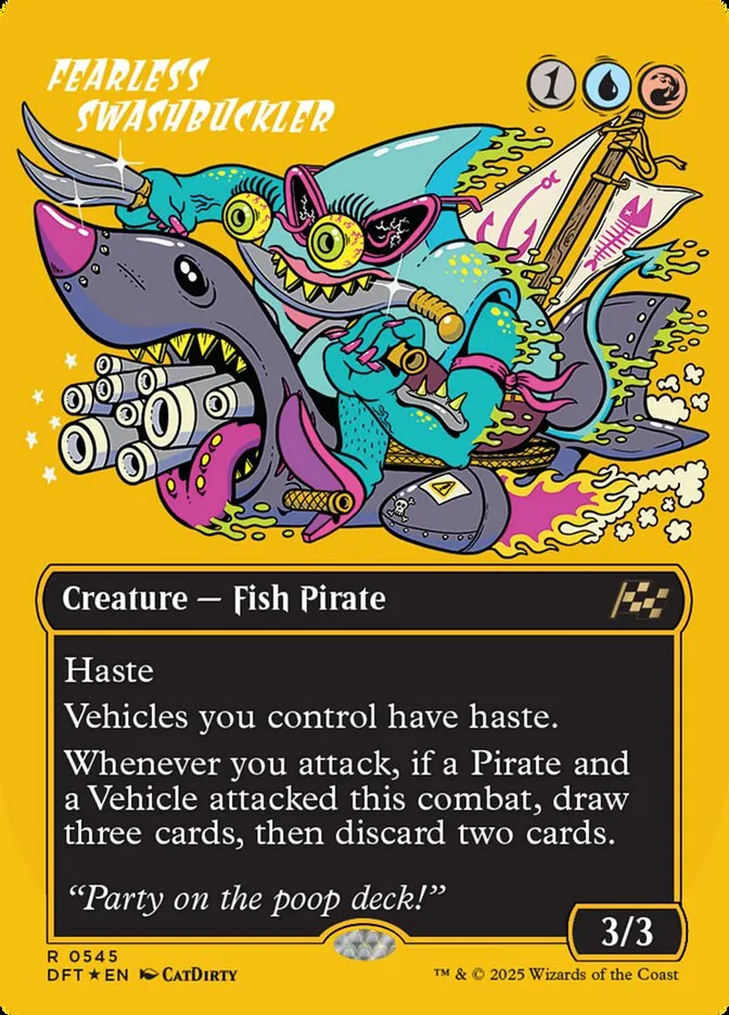 2025 Aetherdrift Fearless Swashbuckler rare #545 rare card image