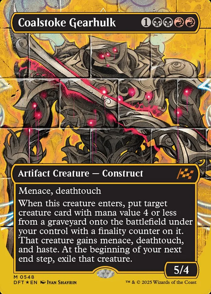 2025 Aetherdrift Coalstoke Gearhulk mythic #548 mythic card image