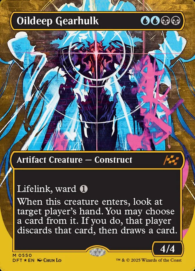 2025 Aetherdrift Oildeep Gearhulk mythic #550 mythic card image