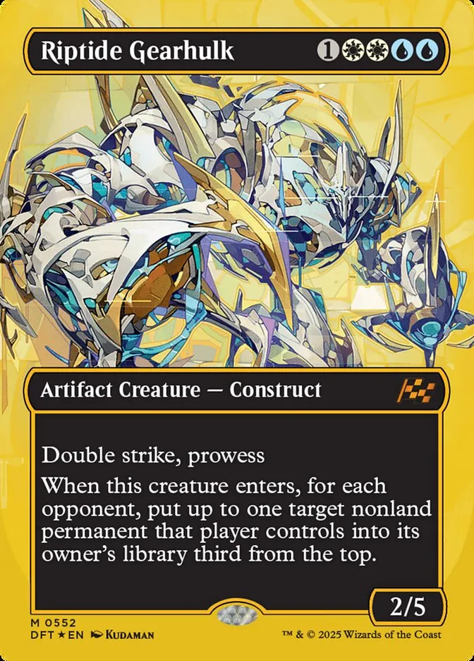 2025 Aetherdrift Riptide Gearhulk mythic #552 mythic card image