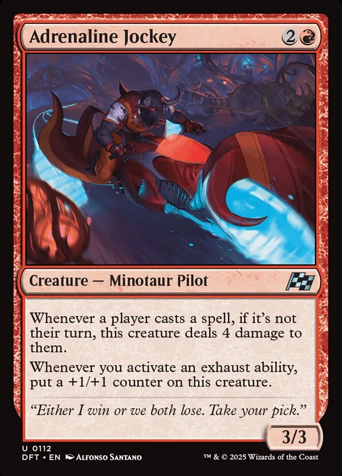 2025 Aetherdrift Adrenaline Jockey [Foil] uncommon #112 uncommon card image