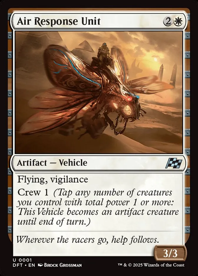 2025 Aetherdrift Air Response Unit uncommon #1 uncommon card image