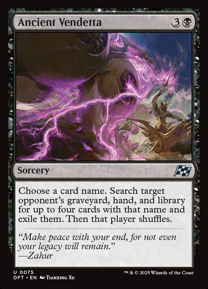 2025 Aetherdrift Ancient Vendetta uncommon #75 uncommon card image