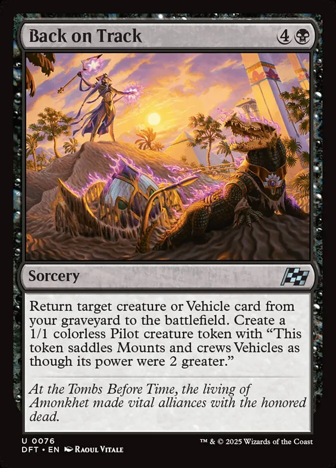 2025 Aetherdrift Back on Track uncommon #76 uncommon card image