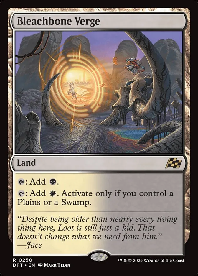 2025 Aetherdrift Bleachbone Verge [Foil] rare #250 rare card image