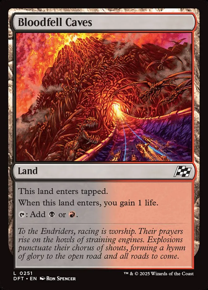 2025 Aetherdrift Bloodfell Caves [Foil] common #251 common card image