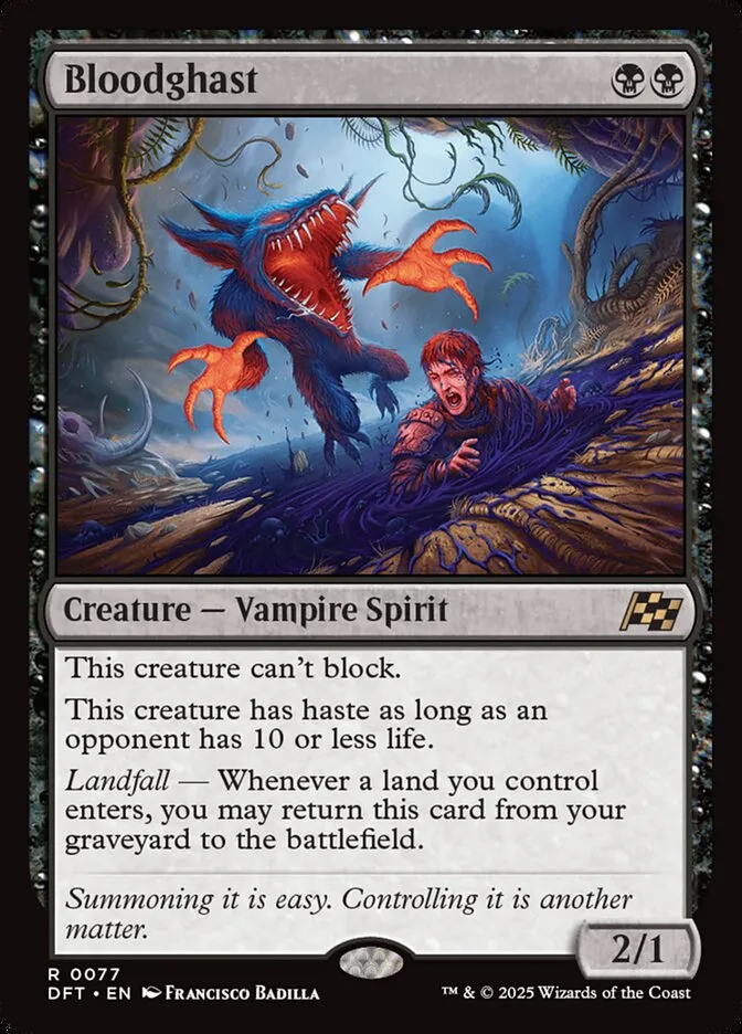 2025 Aetherdrift Bloodghast [Foil] rare #77 rare card image