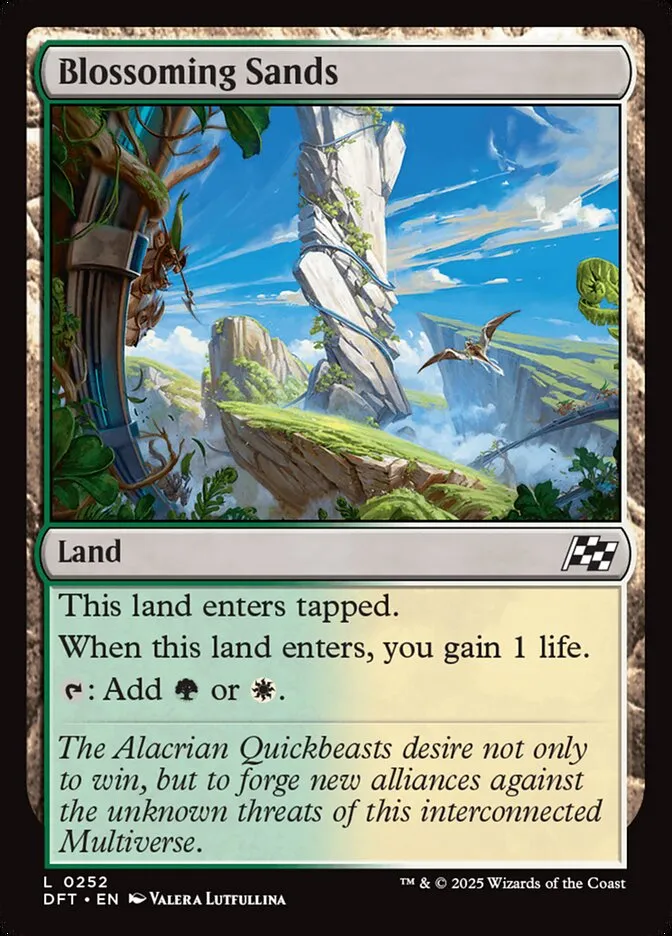2025 Aetherdrift Blossoming Sands [Foil] common #252 common card image