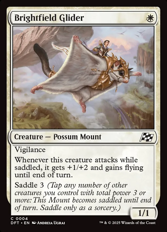 2025 Aetherdrift Brightfield Glider common #4 common card image