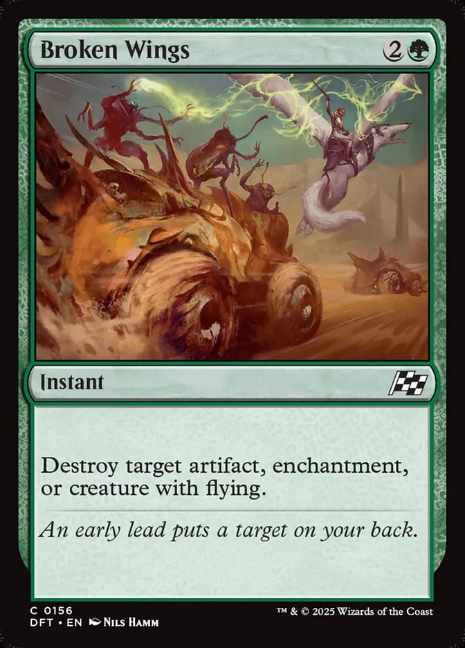 2025 Aetherdrift Broken Wings [Foil] common #156 common card image