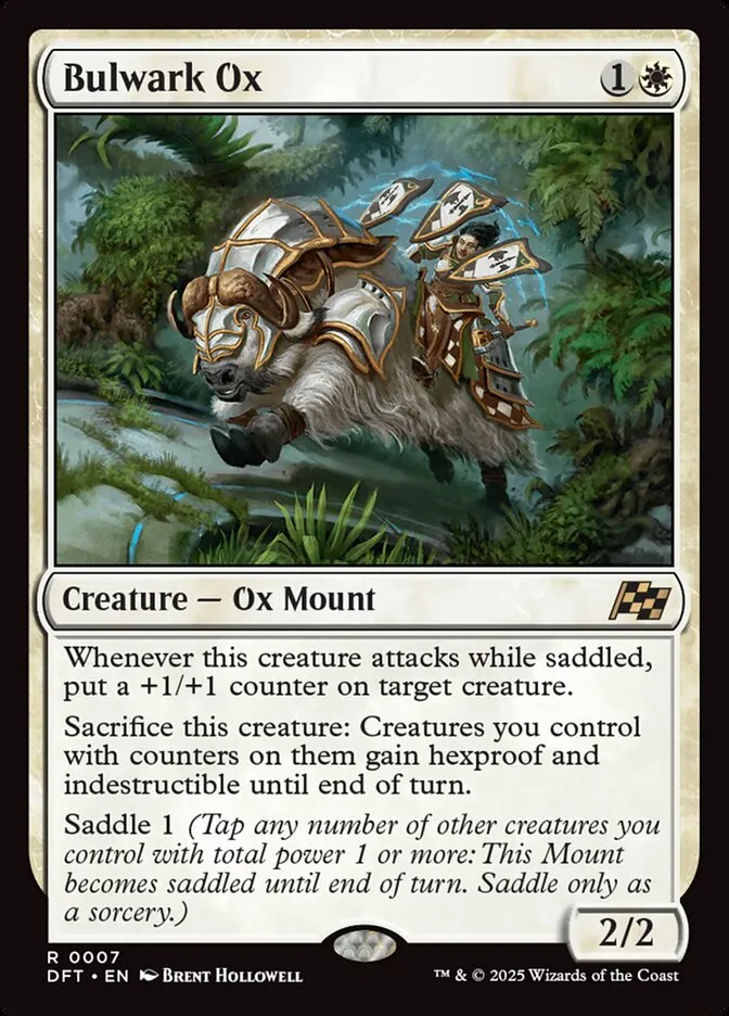 2025 Aetherdrift Bulwark Ox rare #7 rare card image