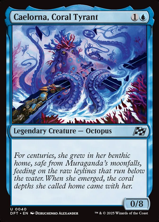 2025 Aetherdrift Caelorna, Coral Tyrant [Foil] uncommon #40 uncommon card image