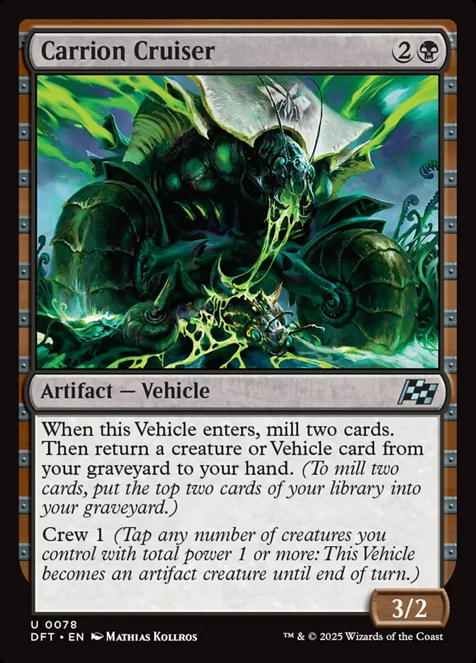 2025 Aetherdrift Carrion Cruiser uncommon #78 uncommon card image
