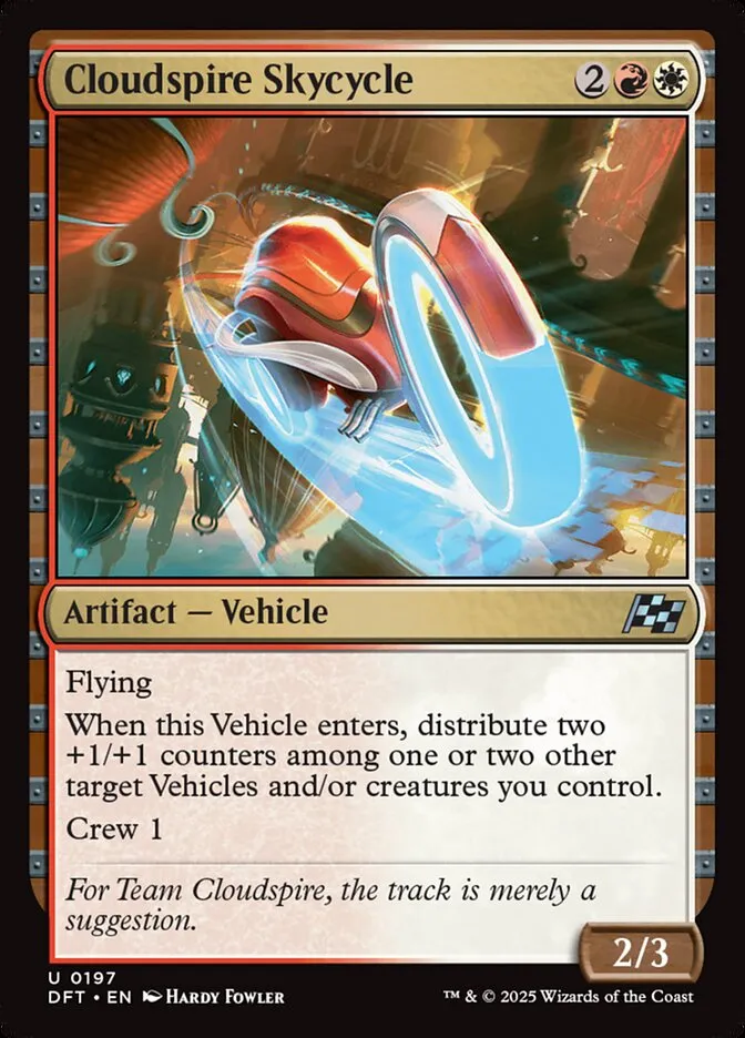 2025 Aetherdrift Cloudspire Skycycle [Foil] uncommon #197 uncommon card image