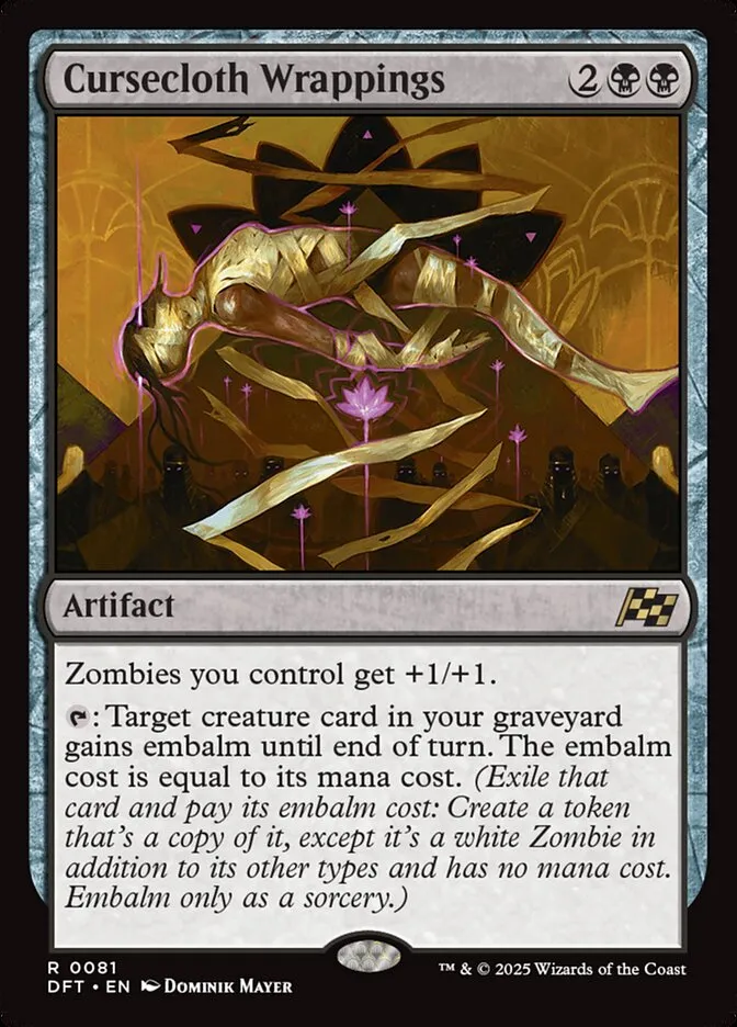 2025 Aetherdrift Cursecloth Wrappings [Foil] rare #81 rare card image