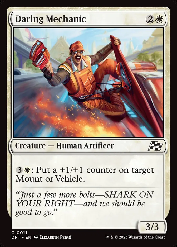 2025 Aetherdrift Daring Mechanic common #11 common card image