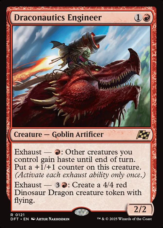 2025 Aetherdrift Draconautics Engineer [Foil] rare #121 rare card image