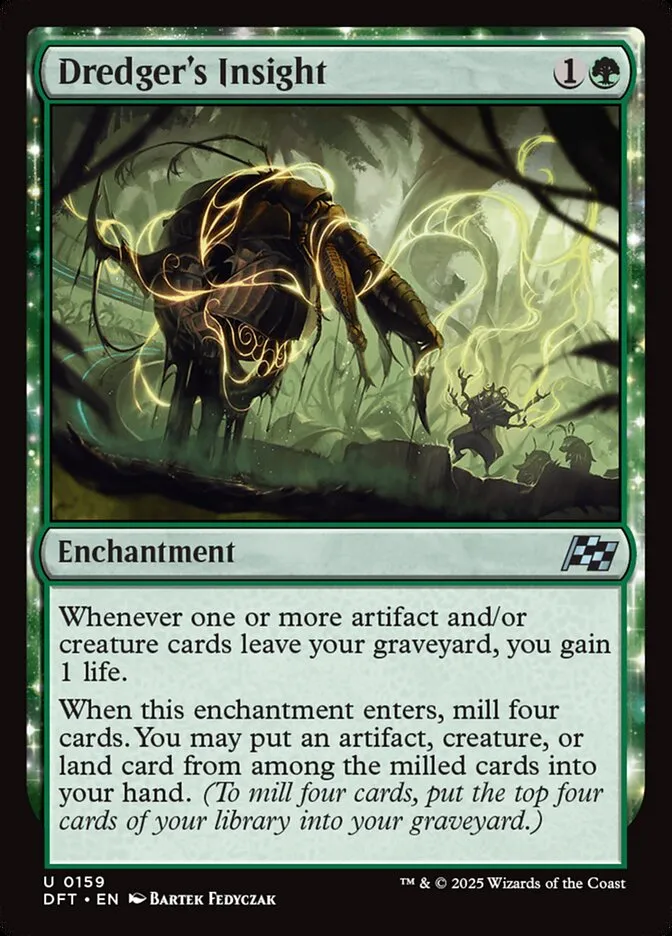 2025 Aetherdrift Dredger's Insight uncommon #159 uncommon card image