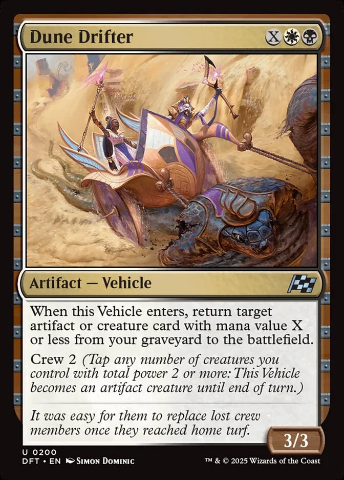 2025 Aetherdrift Dune Drifter uncommon #200 uncommon card image