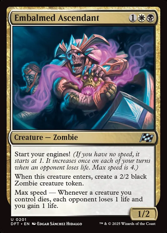 2025 Aetherdrift Embalmed Ascendant uncommon #201 uncommon card image