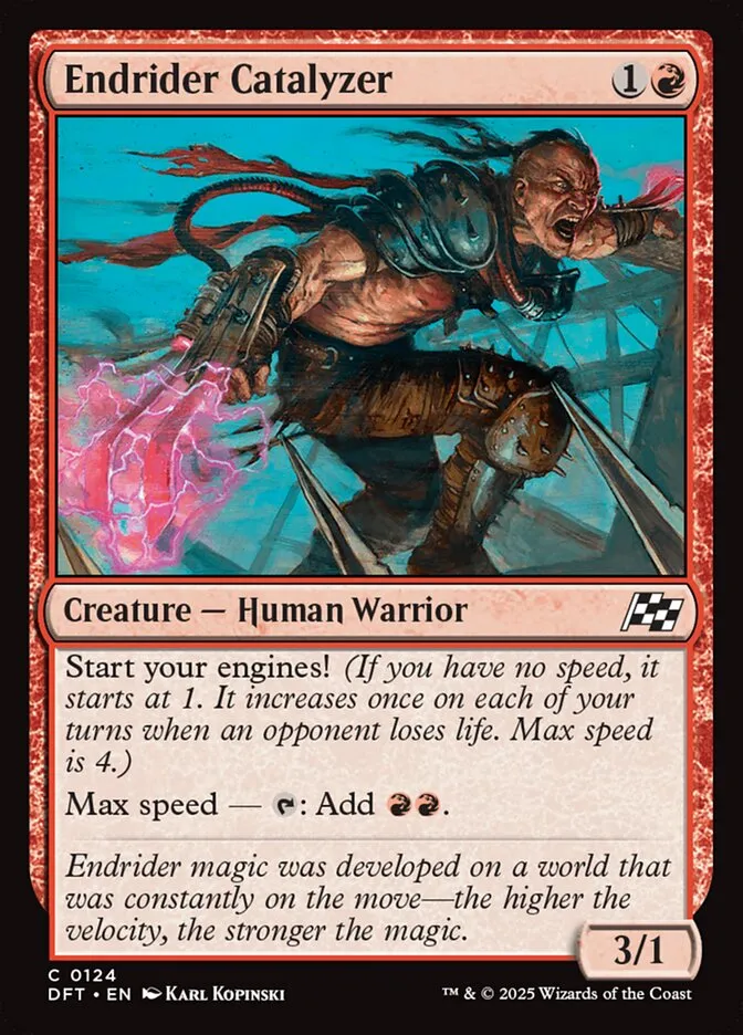 2025 Aetherdrift Endrider Catalyzer common #124 common card image