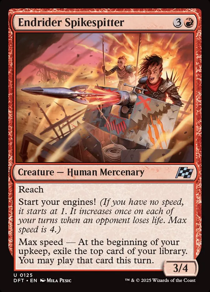 2025 Aetherdrift Endrider Spikespitter [Foil] uncommon #125 uncommon card image
